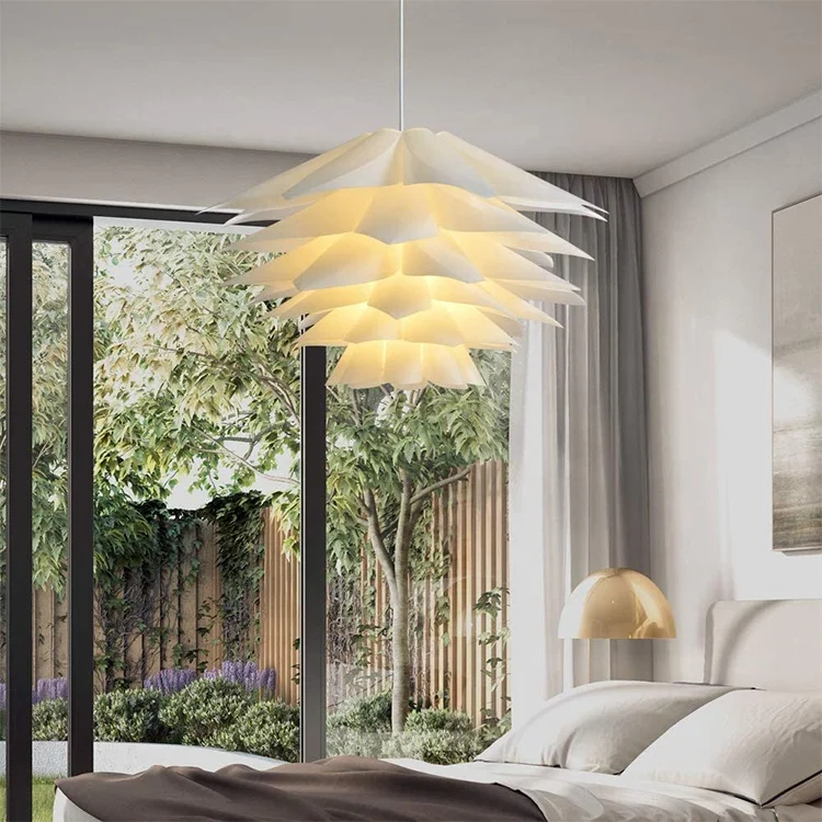 Modern  DIY PP Shade  Pendant Light   Plastic  Lotus  Lamps