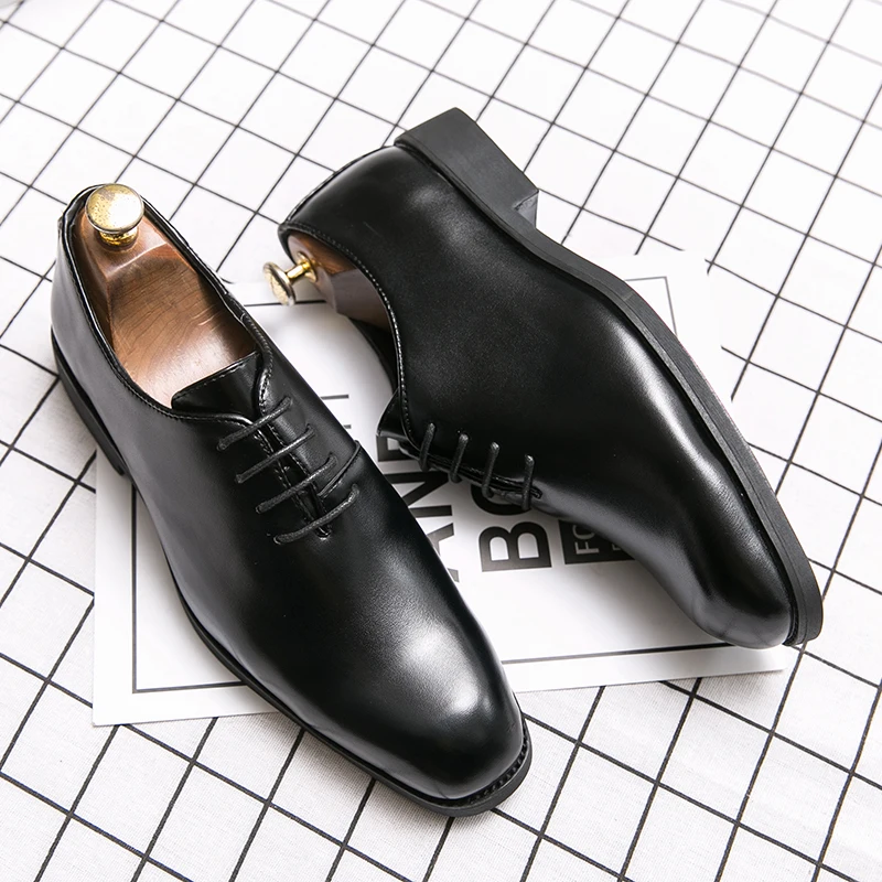 Genuine Leather Chaussures Homme Cuir Office Pure Dress Leather Shoe For Mens Career Leather Shoes 2022