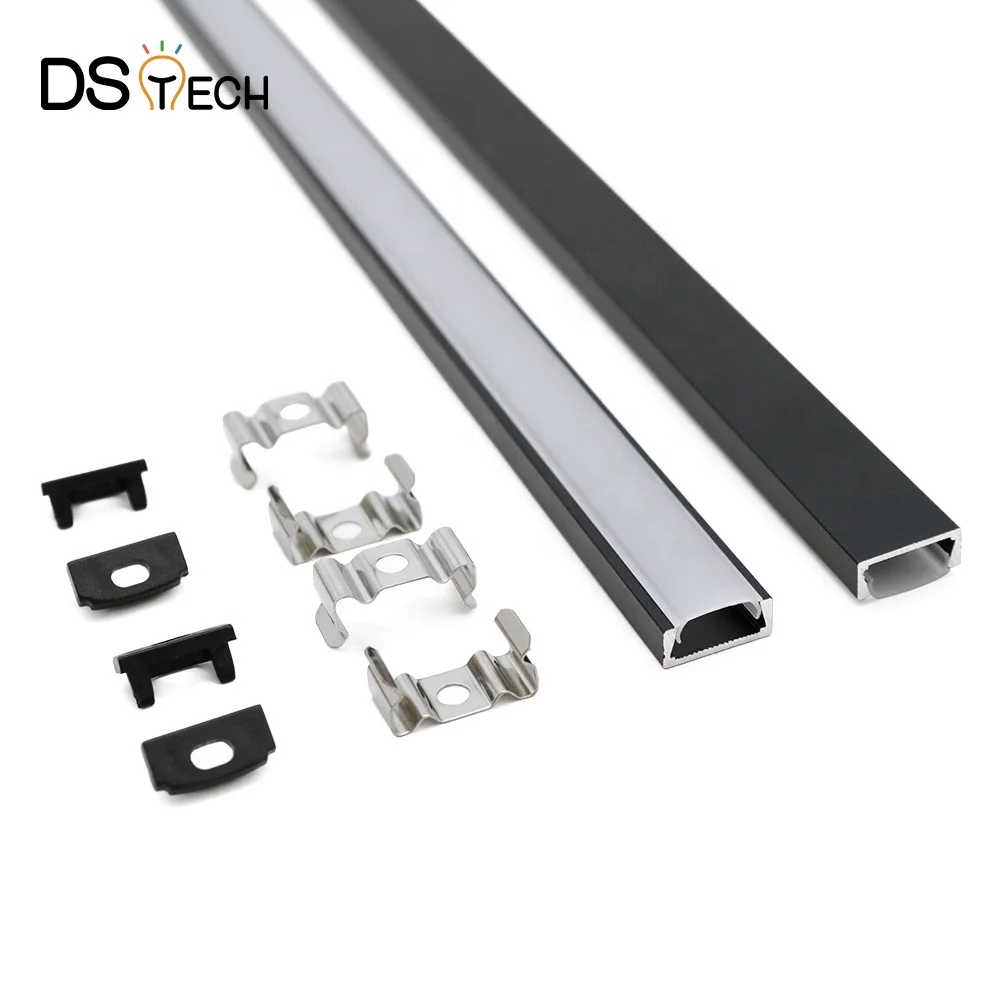 Factory Sales Directly Customized 1506B Color Length 6*15MM U Shape Surface Mounted LED Aluminum Profile for LED Strip Light