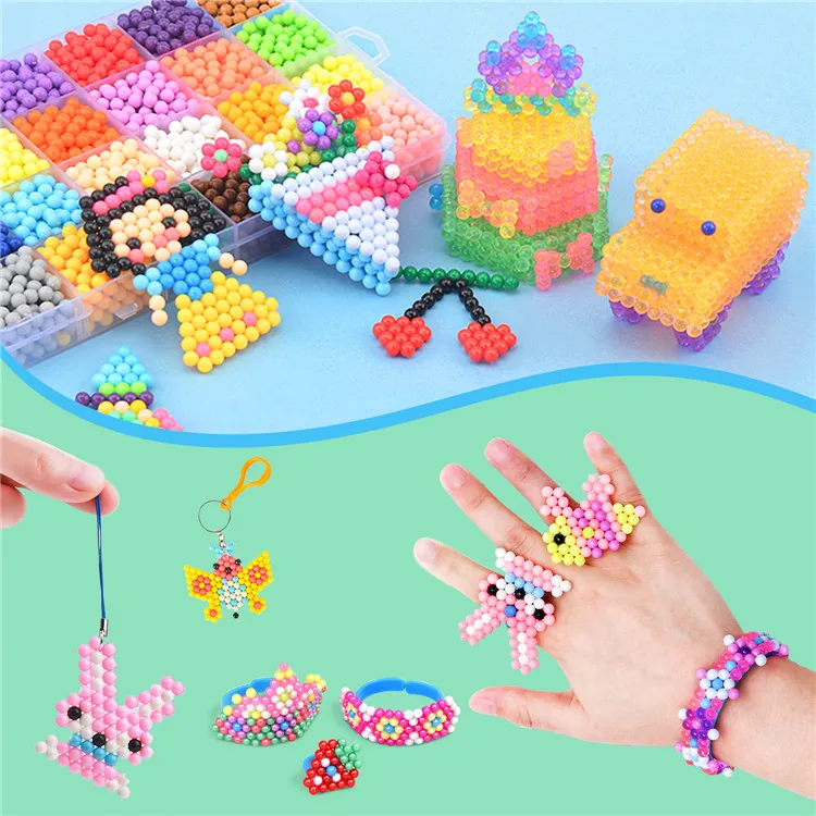 
24 colorful water beads 3D puzzle water beads diy 