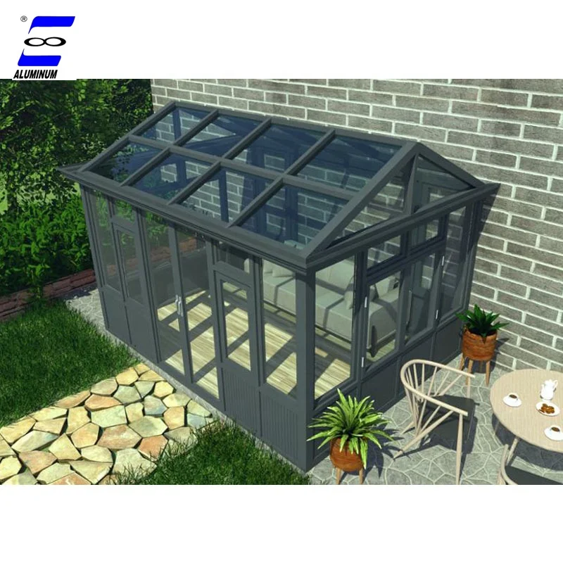 aluminum prefab house glass balcony garden sun room high quality