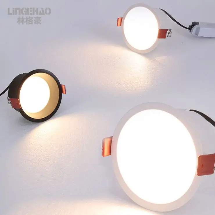 BT Mesh group control Smart downlight dimmable COBWW led lights APP Alexa Google home Wifi Smart LED down light