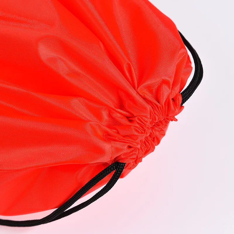 Wholesale Custom logo 210d polyester drawstring backpack bag drawstring volleyball sports gym bag storage bag