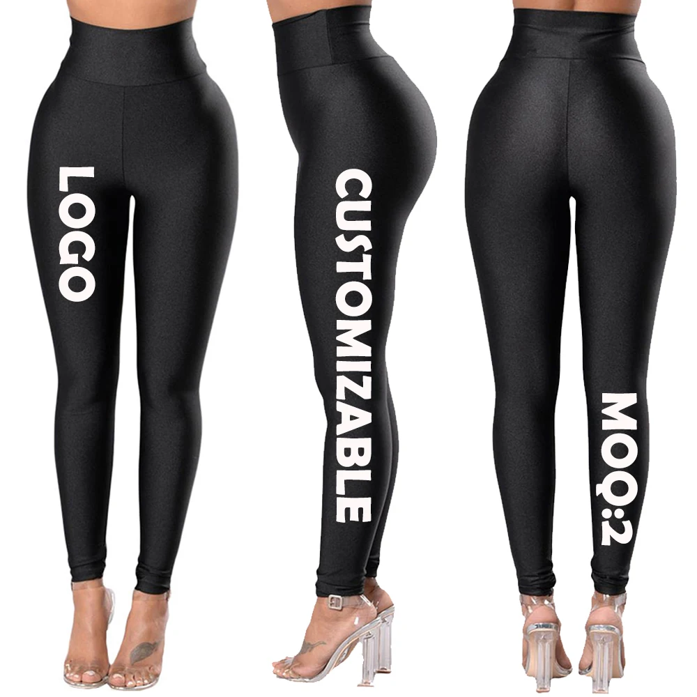 
Custom OEM Sexy Woman Fitness Gym Black High Waist Cincher Tights Leggings For Women 