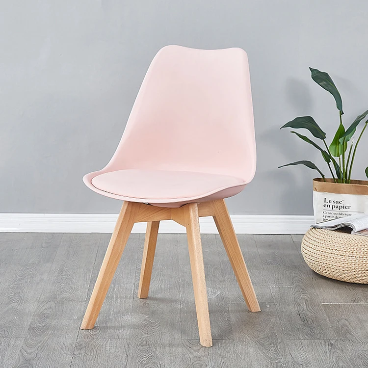 Hot Selling Cheap Price Beautiful Kitchen Furniture milano Plastic Pp Dining Chairs With Beech Wood Legs