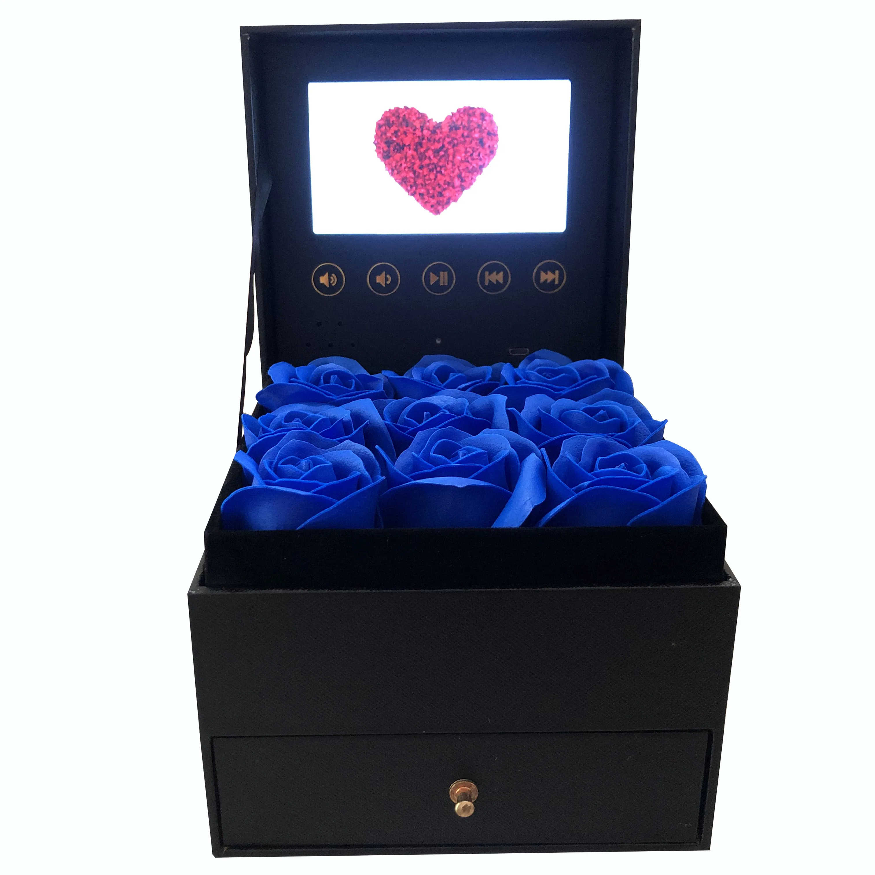 Video Flower Box Display Gift Video Playback Modern Digital Lcd Frame Digital Picture Frame