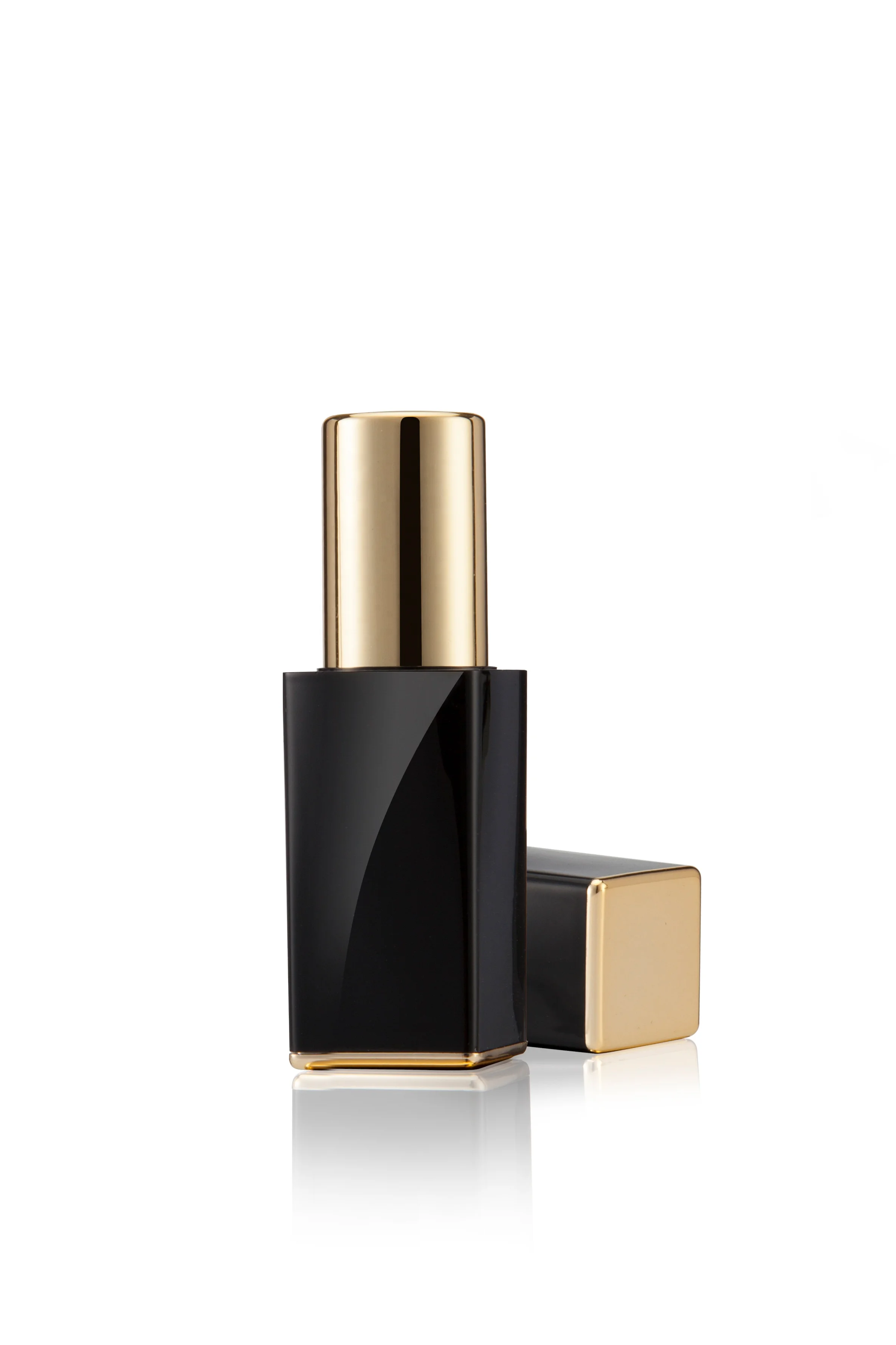 Factory wholesale beauty shell packaging frosted black lipstick empty tube DIY self-made plastic empty tube diameter 12.1