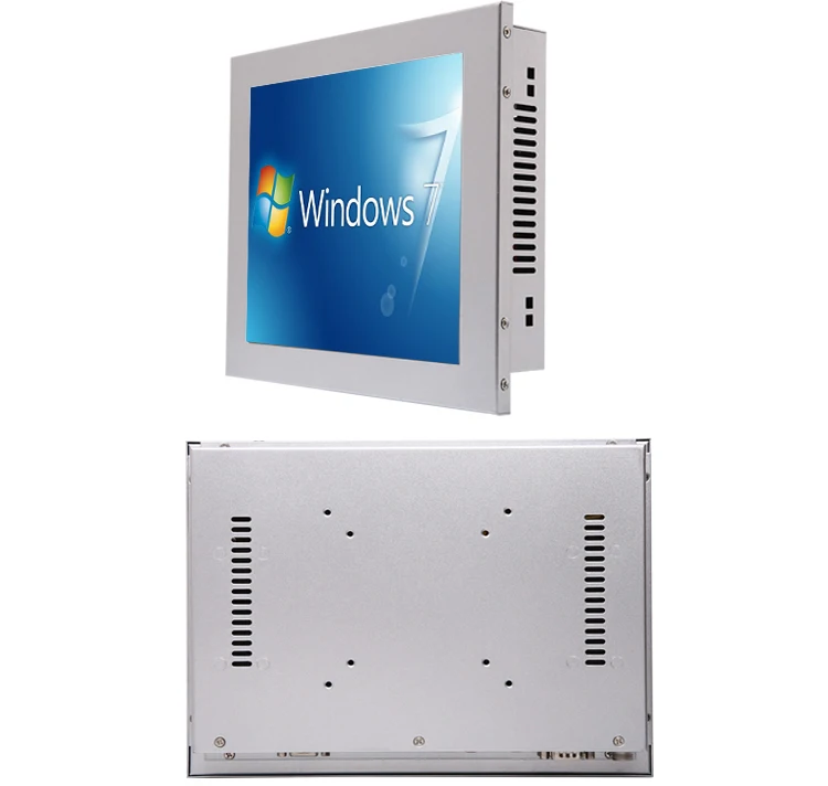 integrated open frame high brightness 10.4 inches embedded resistive touch screen monitor with VGA and DVI ports for kiosk OEM