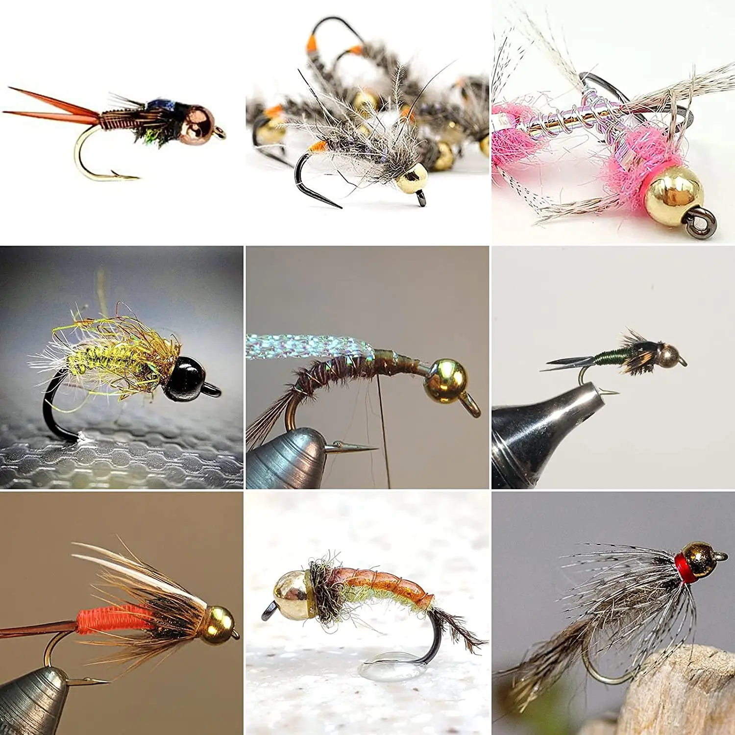 Special color sunny Tungsten Bead Head Eyes for Fly Tying Nymph Head Ball Beads (B10)