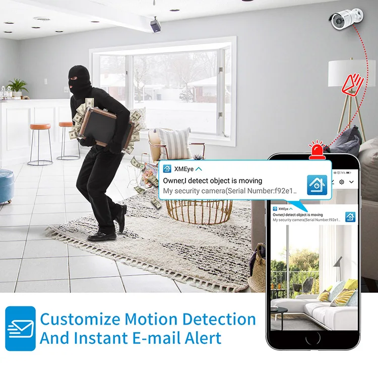 Tollar HD H. 265 1080P 8ch CVI Kit Bullet Cameras 8Ch DVR Combo CCTV Camera Kit