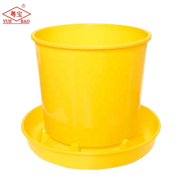 Large Volume 40 kg Livestock Chicken Duck Goose Yellow Drinking Water Equipment Chicken Feeders