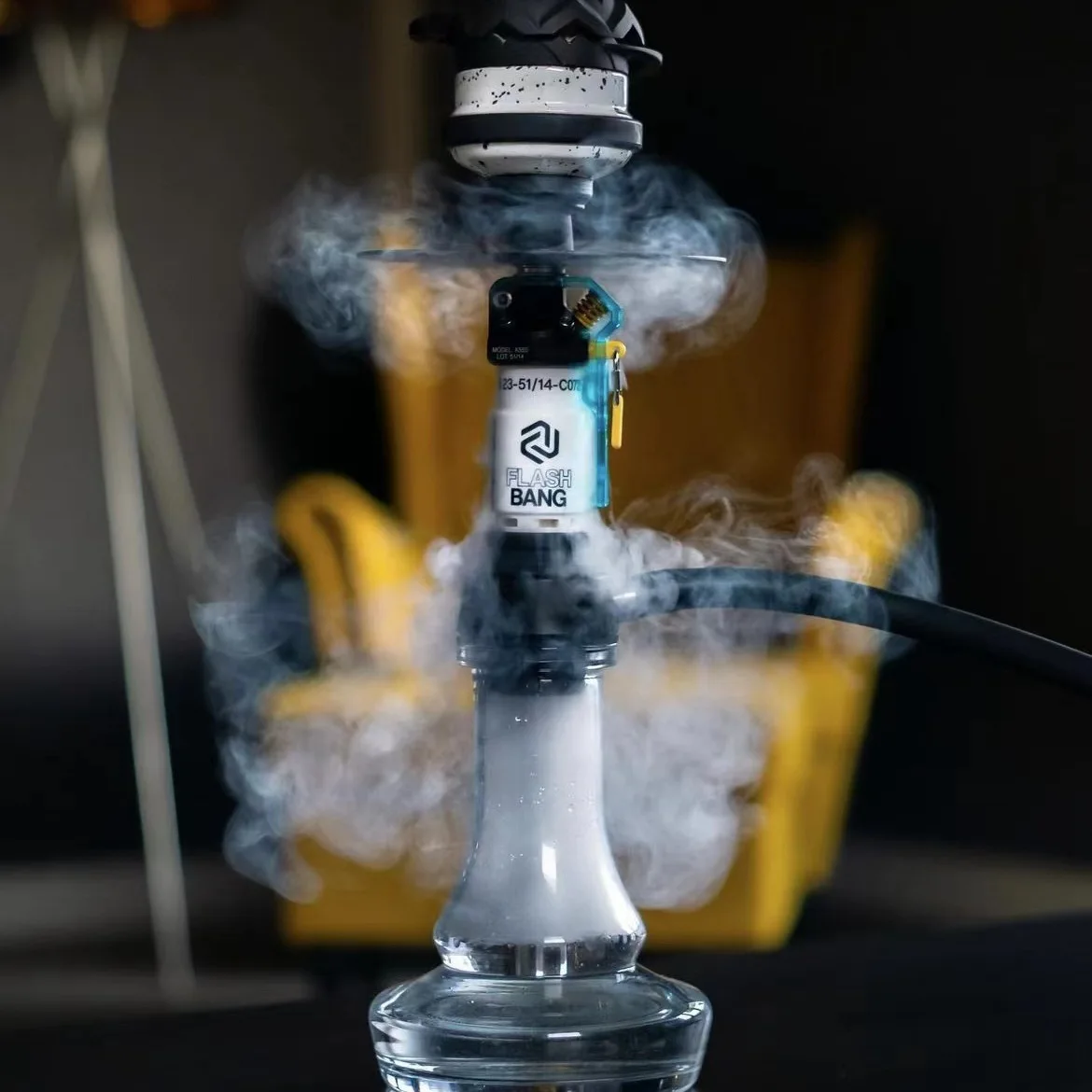 Russian New Flashbulb Gift whole set aluminum hookah shisha glass hookah chicha nargile shisha with hoses hookah set
