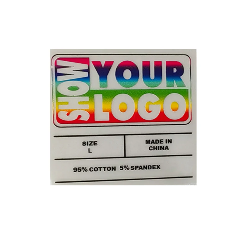 Custom Logo Iron On Heat Transfer Printing For Clothing Plastisol Heat Transfer Small Vinyl Sticker Labels