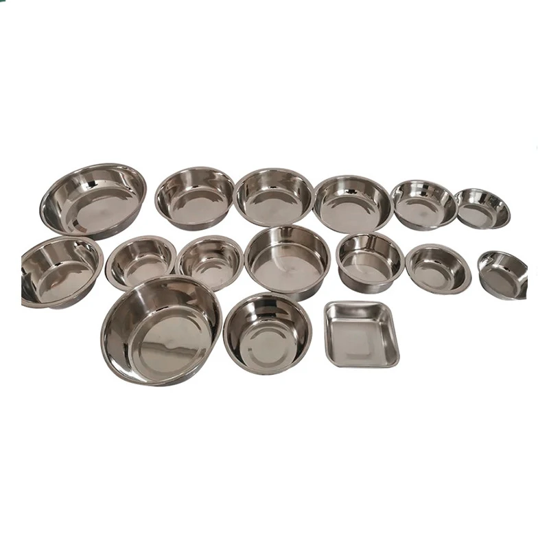 Customizable Various Sizes Dog Water Food Grade Bowl Stainless Steel Pet Bowls Cat Accessories For Cats Bowl