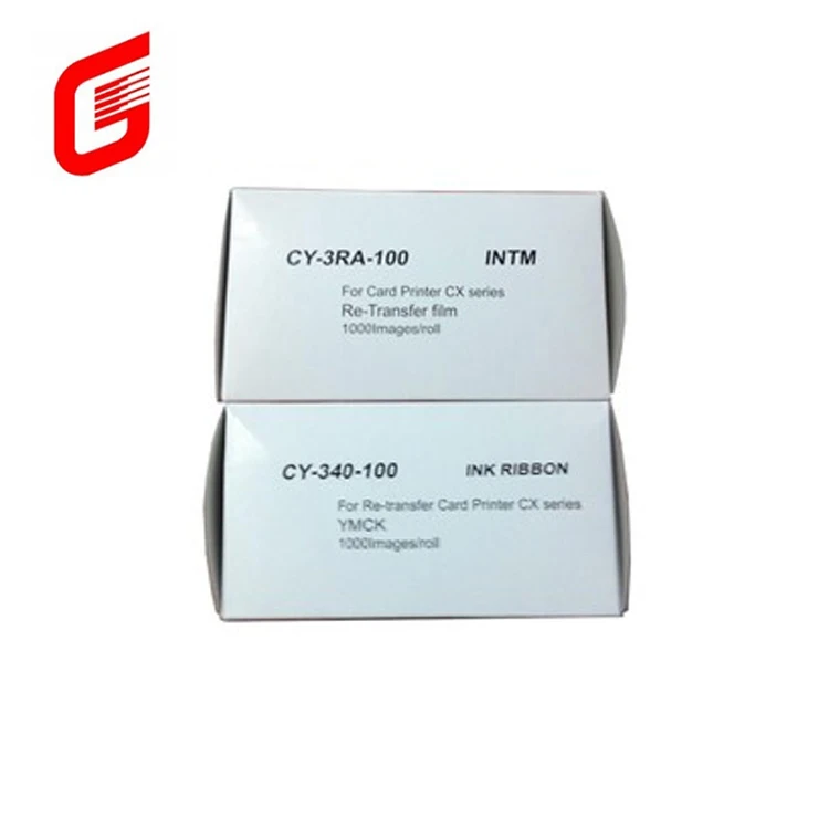 Original CX7000 Card Printer Film Ribbon CY-3RA-100  CY-340-100