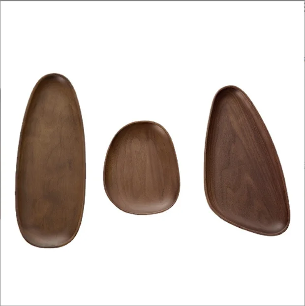 Custom Modern Irregular Black Walnut Solid Wood Wooden Pallet