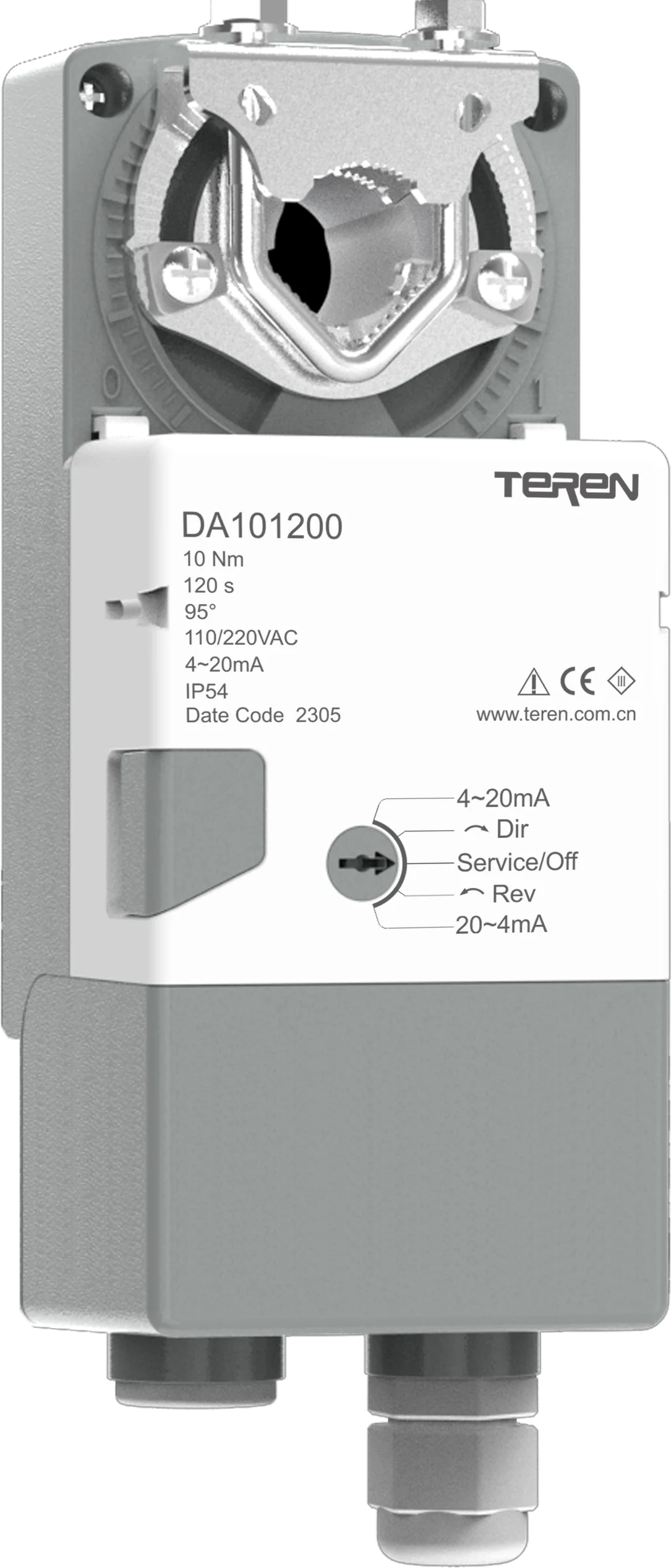 air damper actuator air flow control valve