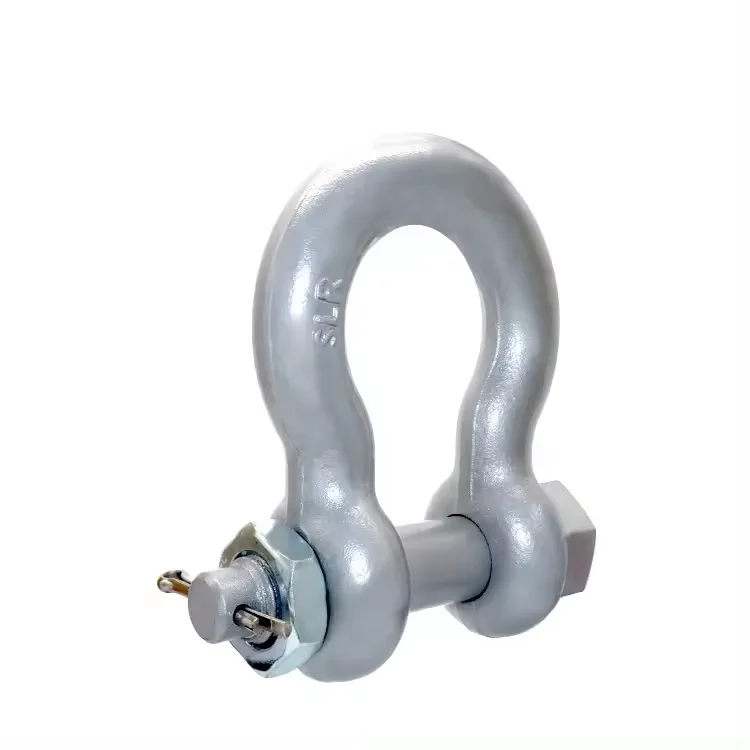 Hot Dip Galvanized Drop Forged G209 Lifting Marine Screw Pin Bow Shackle