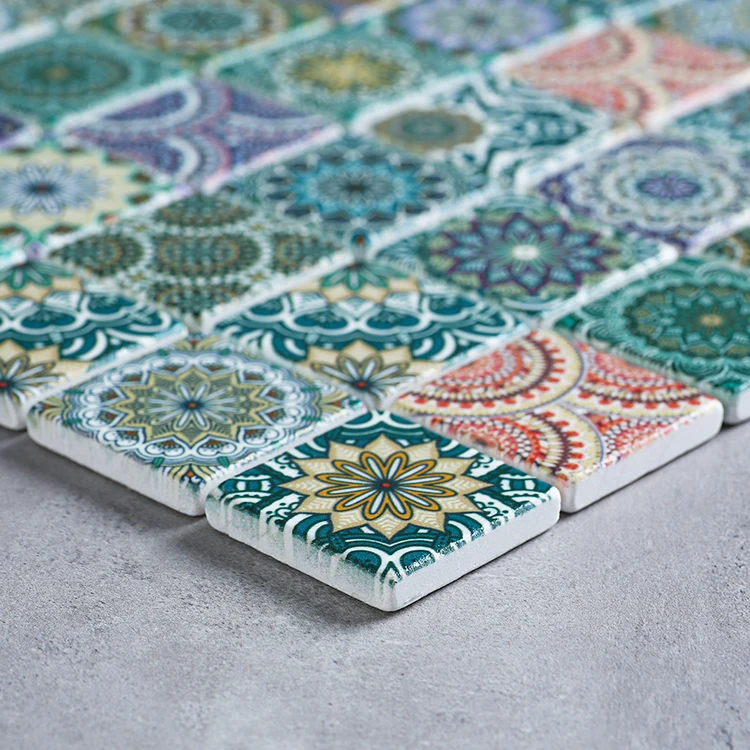 High Quality Mosaic Stone Tiles Sunflower Pattern Mosaic Tiles for Floor Decor Tiles Cheapest Price Offer Mosaic