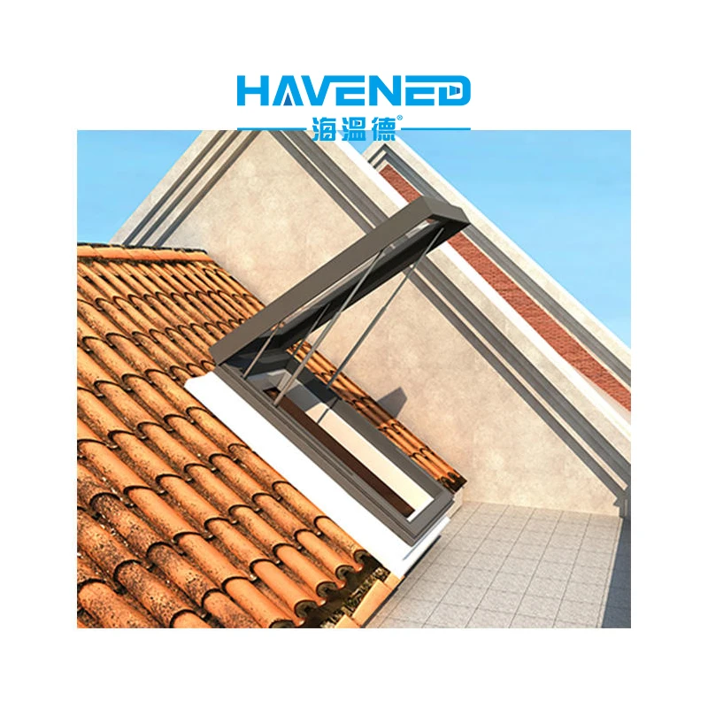 Customized Roof Skylight Insulating Double Glass Top Flat Roof Tempered Glass Ventilation Aluminium Loft Skylight Windows
