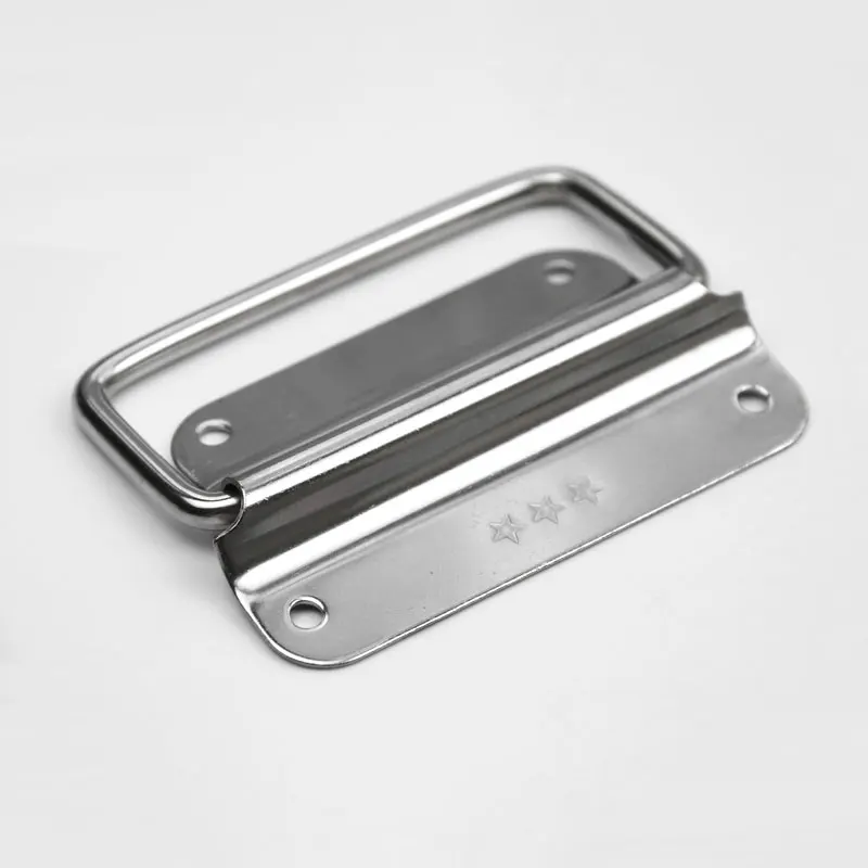 Durability Stainless Spring Handles Wardrobe Case Pull Sturdy Handle 20 Large Puller Toolbox Folding Handle