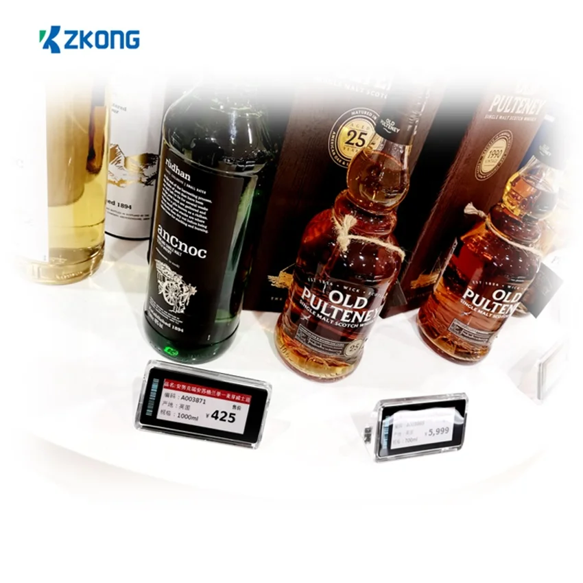 Zkong Factory Electronic Shelf Label 2.66 Inch Price Label E ink display for retail store