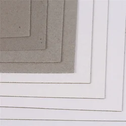 Custom 250gsm 300gsm 350gsm 400gsm Kraft Brown Grey White Back One Side Printed Coated Paper Duplex Board