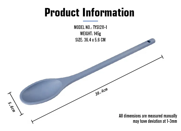 Wholesale Silicone Serving Spoon Nonstick Long Handle Tea Mixing Spoons Silicone Stirring Spoon for cooking