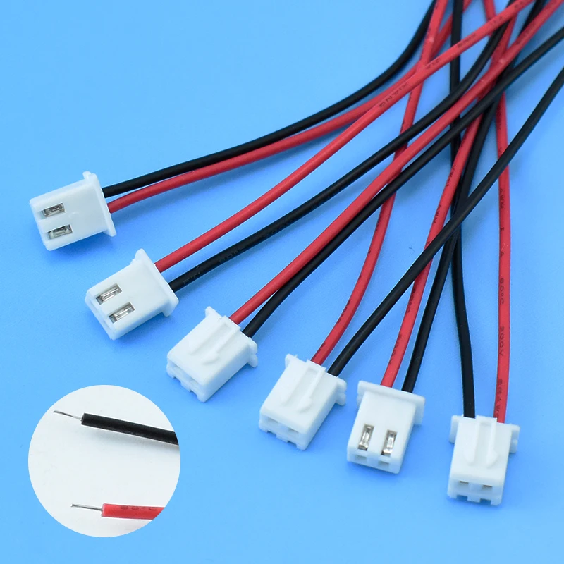 UL-1007 # 20AWG 22AWG 24AWG 100 150 200 300 мм электронный жгут проводов с Оловянным кабелем и JST-XH 2 54 гнездовым или штекерным терминалом