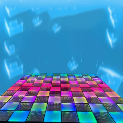  Высококачественный RGB зеркальный стеклянный СВЕТОДИОДНЫЙ танцпол кирпичные огни для дискотеки ночного