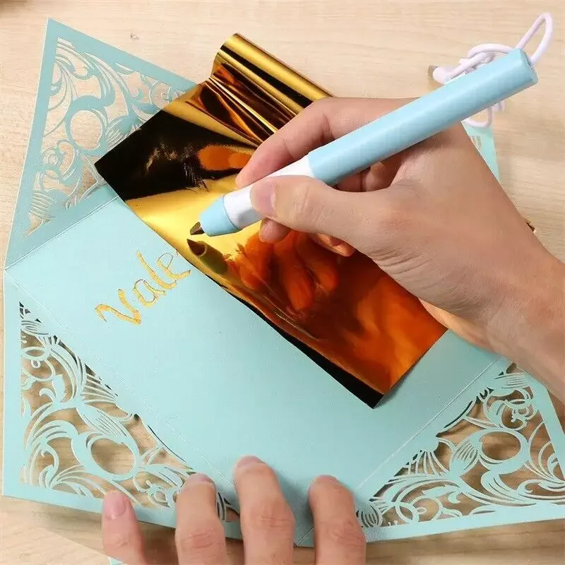 DIY Cards Craft Making USB Powered Heat Foil Pen heat foil transfer on pen