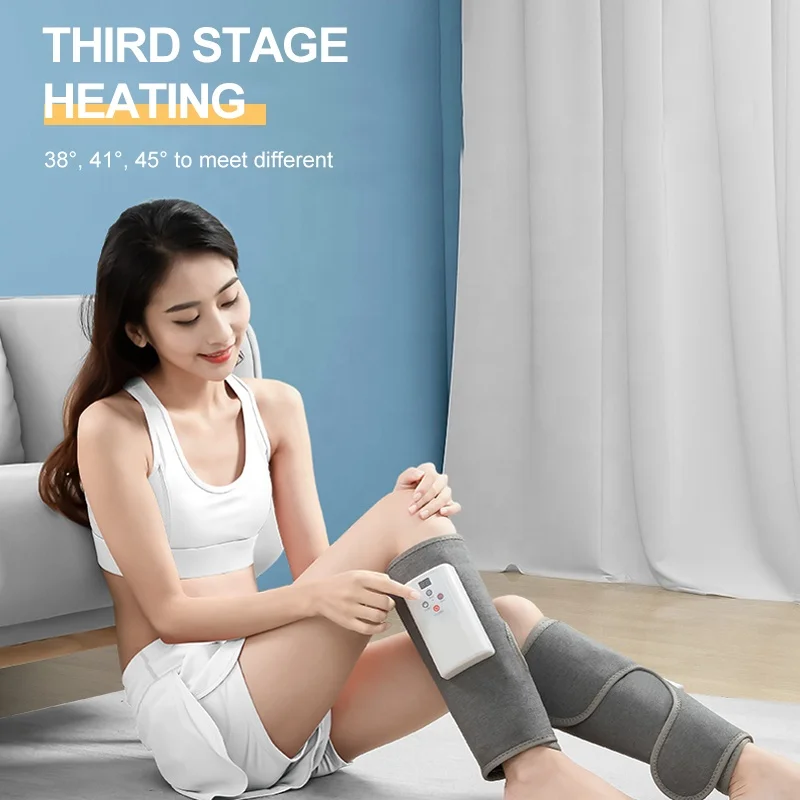 Detachable  Compression Full Leg Massager for Circulation and Relaxation Heating Air Pressure Compression Legs Massager