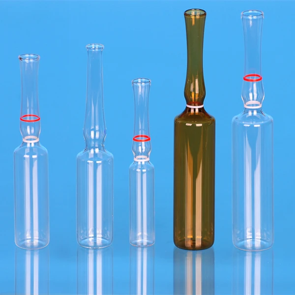 Factory clear/amber 1ml/2ml/5ml/10ml low or neutral  borosilicate glass ampouleS form B/C