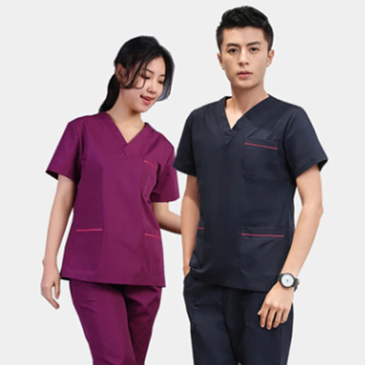 
 Унисекс, больничные медицинские скрабы, Униформа с личной этикеткой  