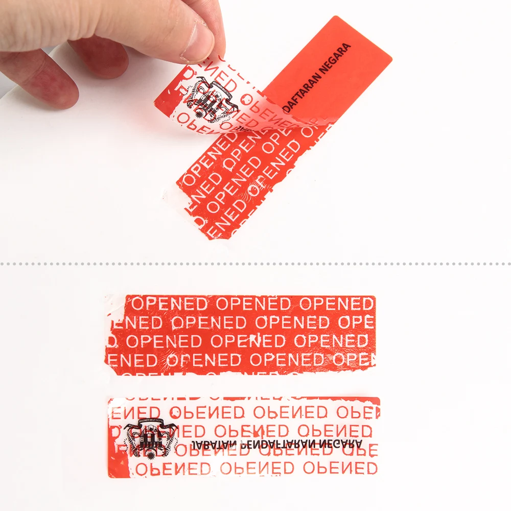 Tamper evident void security seal labels sticker void security customized Warranty Void Seal Anti-counterfeit Sticker Label