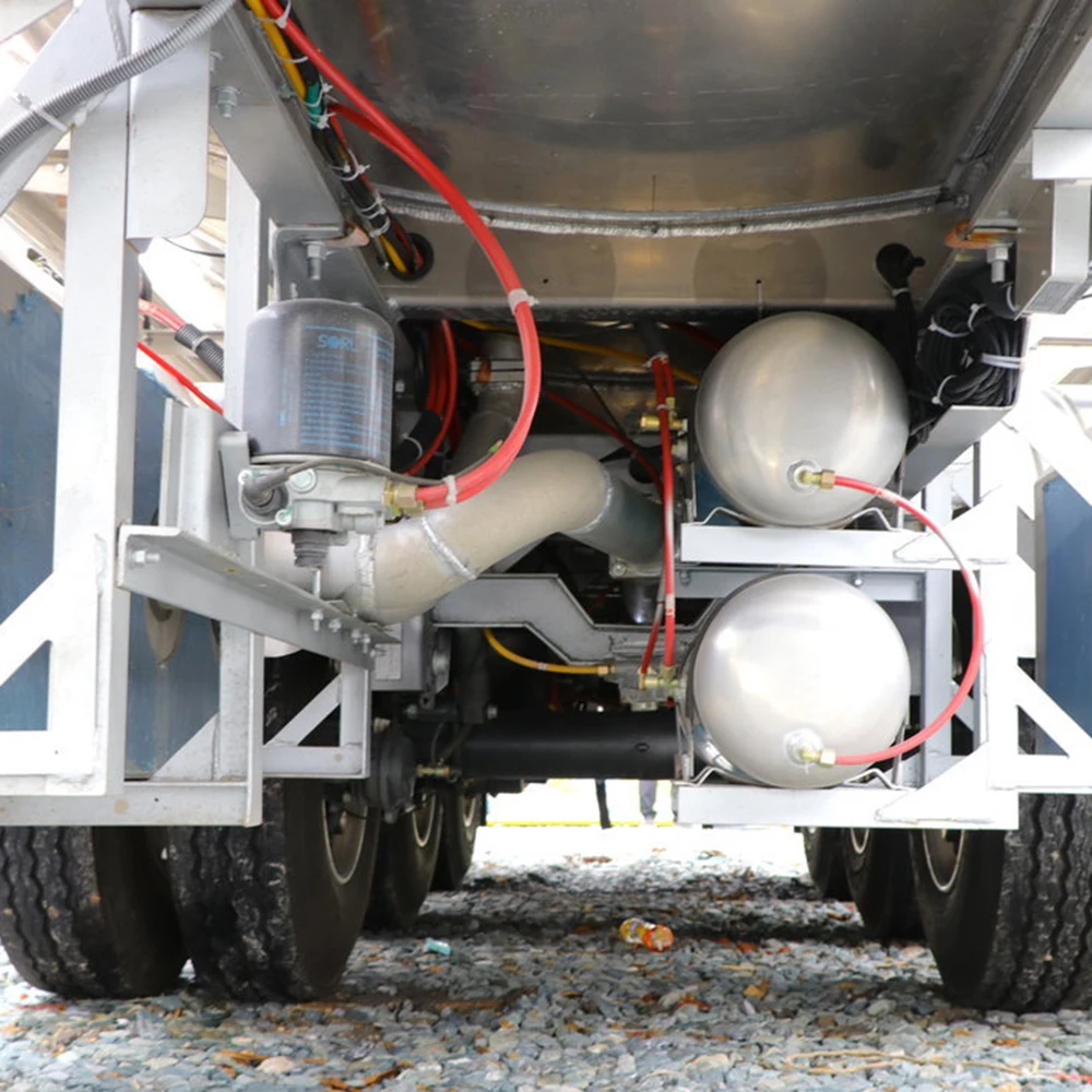 Tanker Truck Trailer 45000 L Muti-compartment Petrol Oil Tanker Fuel Tank Semi Trailer For Sale