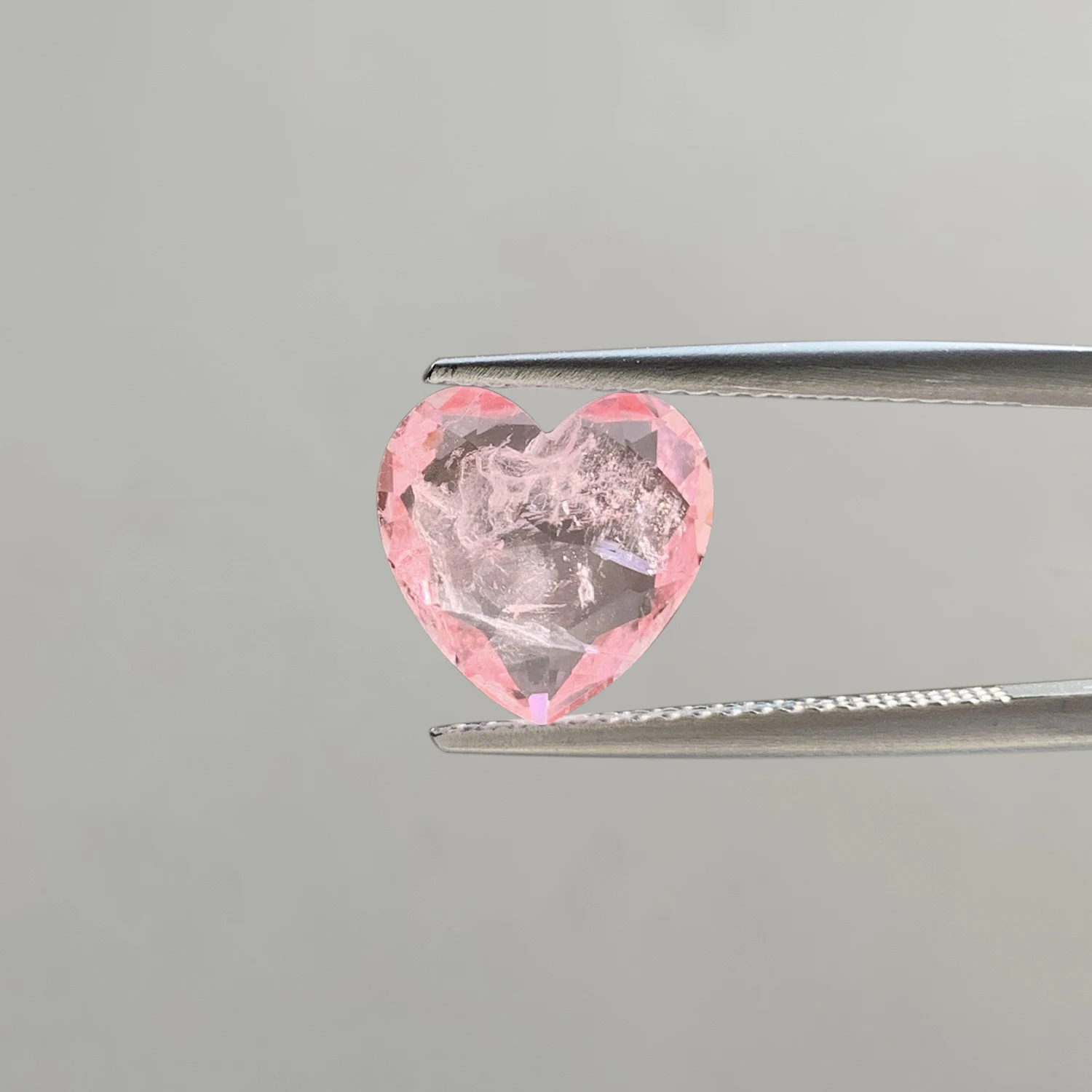 MJ38 Color New Natural Glass Stone Products Padparadscha Pink Color Fusion Doublet Pear Shape Loose Gemstone