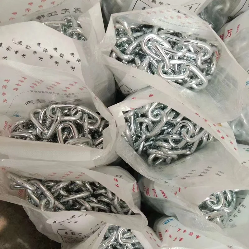 Manufactured factory hot sale silver 6-38MM G80 G100 lifting chain anchor lifting chain sling