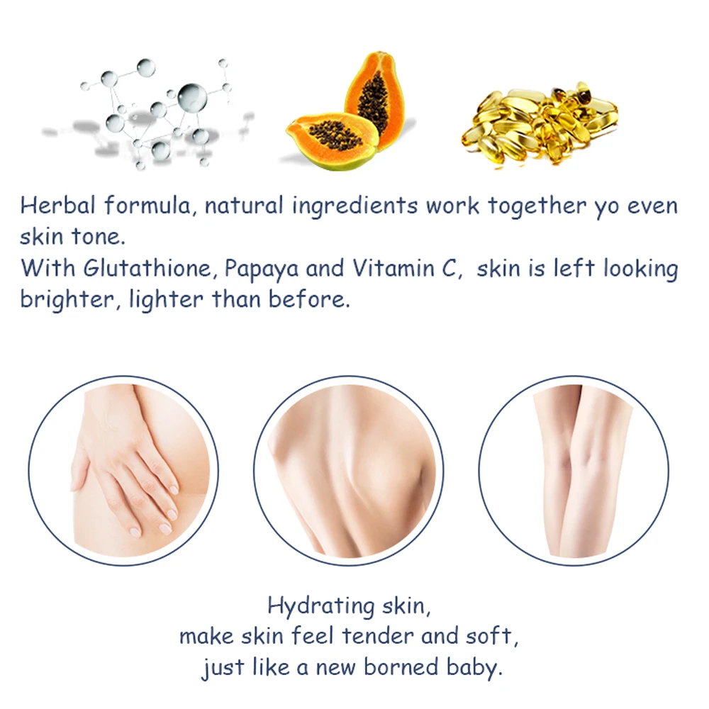 Best Lotion Ladies Tumeric Bleaching Dark Spot Papaya Skin Whitening Body Cream Lotion Base Vietnam Bangkok Chocolate Skin