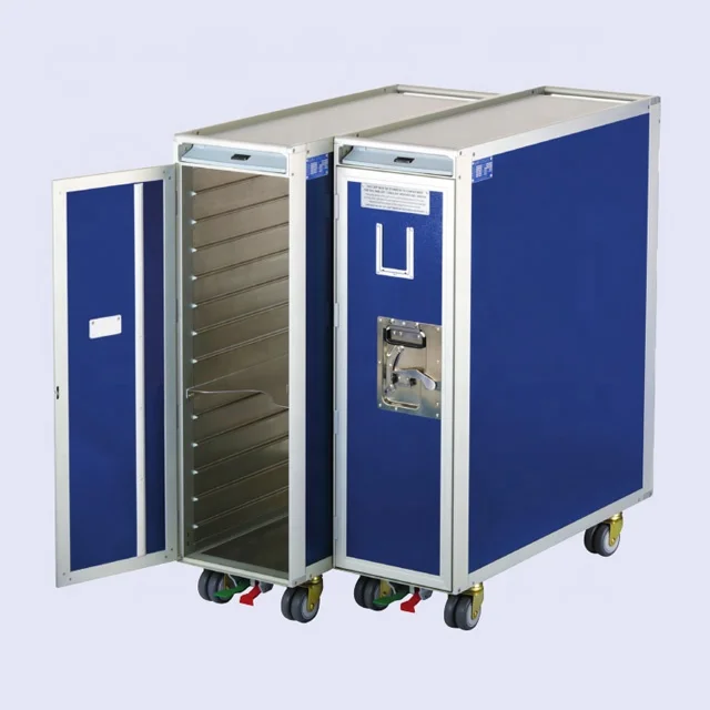 Aluminum atlas aviation airline train meal transport trolley