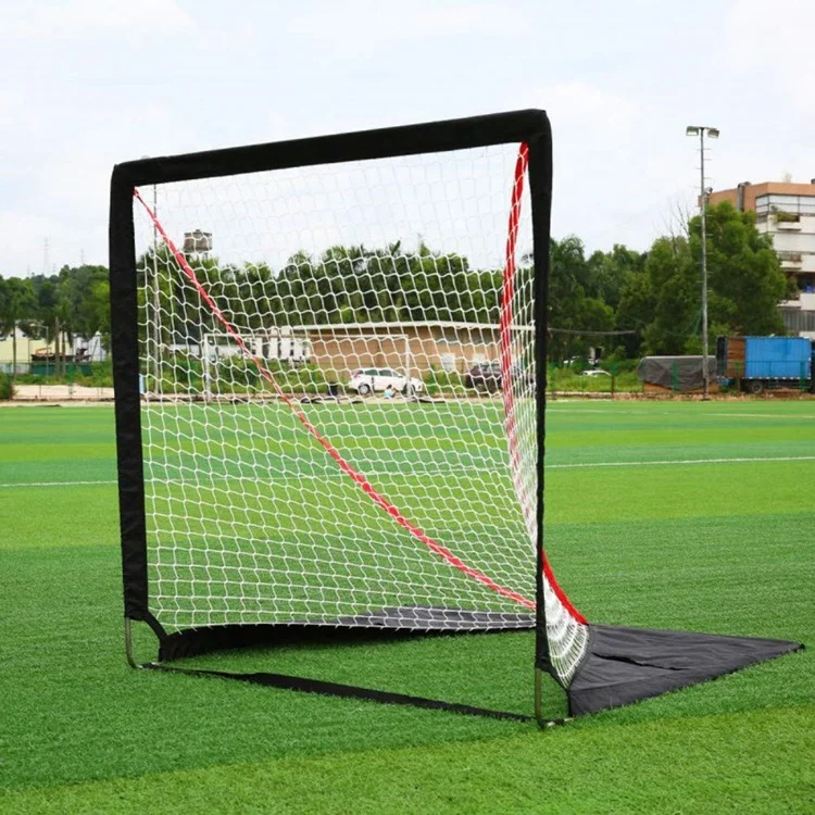 Portable Foldable 4FT Mini Hockey Goal Training High Quality Steel Tube Ice Hockey Goal Lacrosse Goals Knock Down With Net