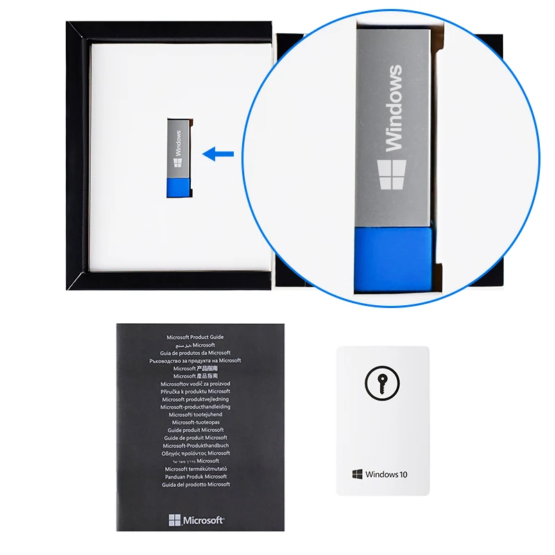 Wholesale 10pcs Win 10 Professional Full Retail Pack USB 3.0 Lifetime For win 10 Pro