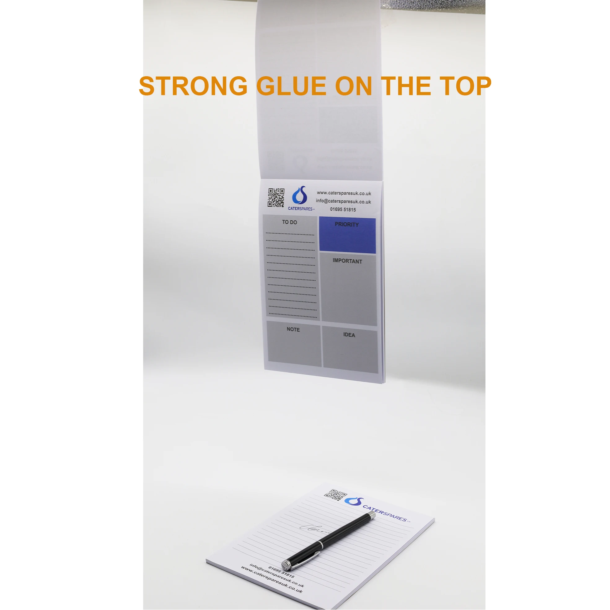 Custom logo Notepad ,QR Code Paper Pad for promotional and office stationery notepad