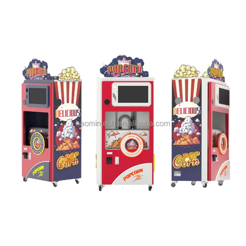 Автомат для продажи с сенсорным экраном автоматическая машина попкорна имеет 6 ароматов соли и сладкого