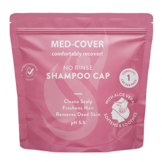 Shampoo Cap (Shower Cap) Rinse Free Hair Scalp Cleaning with Provitamin B5 Aloe Vera Vitamin E Private label OEM available