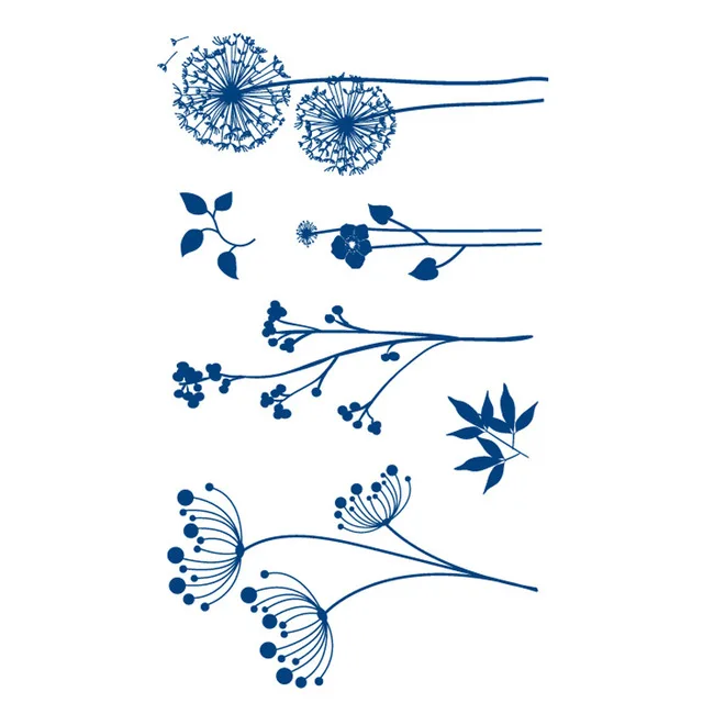 Juice Tatoo Sexy Waterproof Temporary Tattoo Blue Tattoo Sticker Fake Tattoos for Men Women