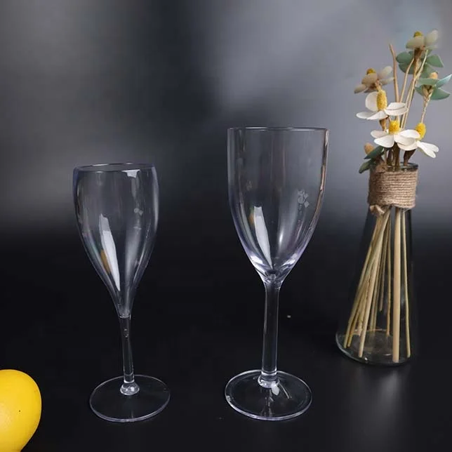 Factory Direct Wholesale Custom Wine Glasses Transparent Plastic Glasses Luxury