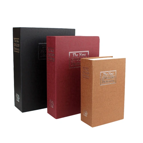 New design english dictionary book money bank with lock / Book type mini hidden anti-theft coffer