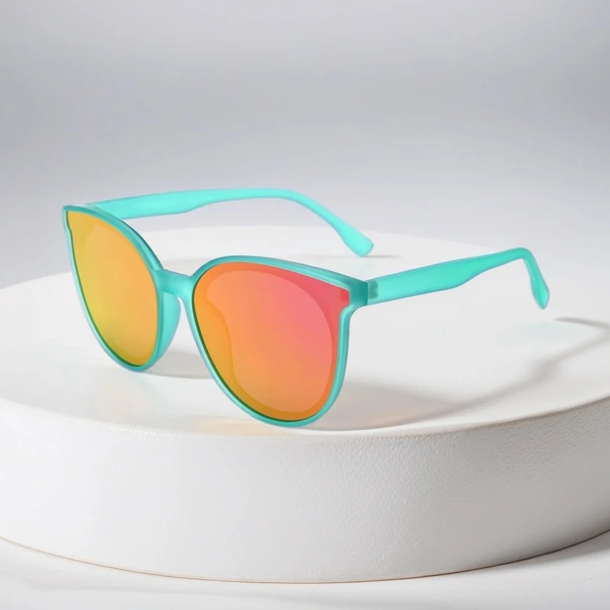 2024 TR90 fashion round frame new designer polarized women sunglasses logo custom