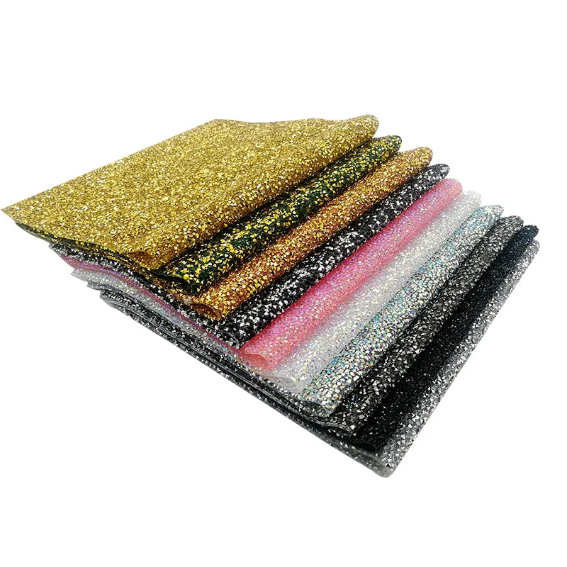 Bling Adhesive Rhinestone Mesh Hot Fix Crystal Rhinestone Wedding Gown Sheet Applique Sticker Sheet